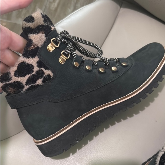 Cole Haan Black Winter Rain Boots with Rugged Sole - Picture 11 of 12